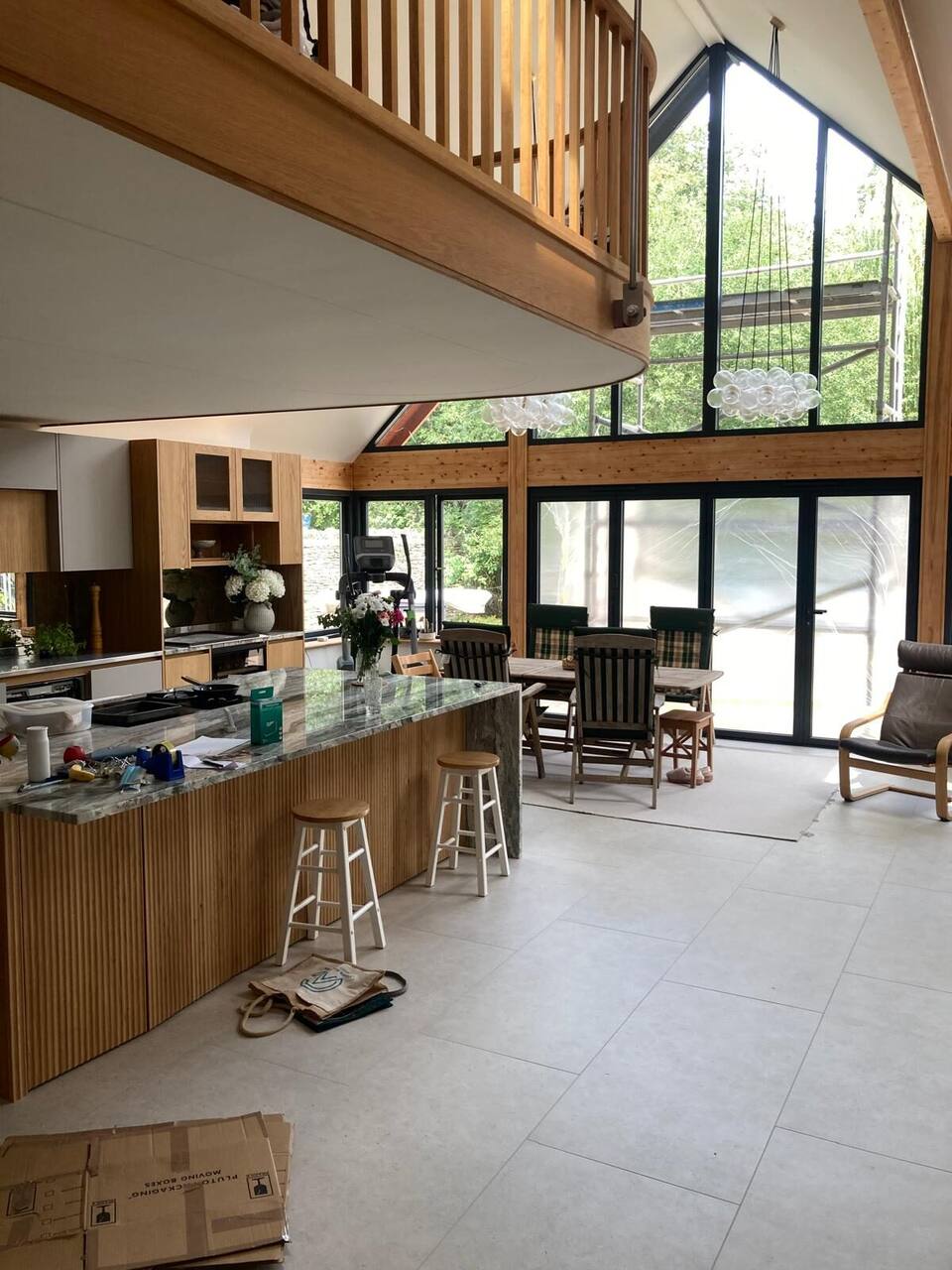 Bladon project - vaulted kitchen and living space