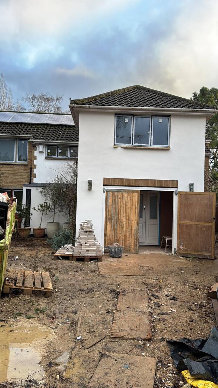 Blenheim Drive rear elevation before extension